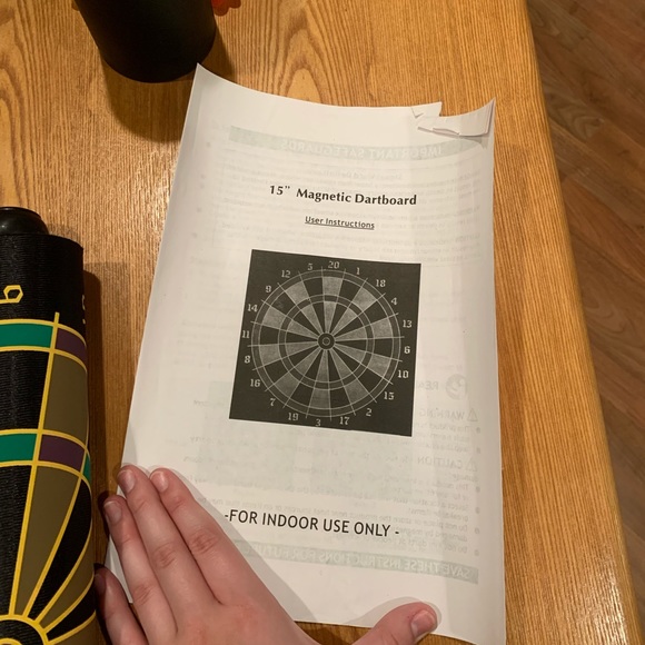 15 inch magnetic reversible dartboard - Picture 7 of 7